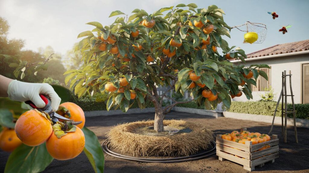 Você quer colher 50 kg de caqui por ano no quintal? 7 passos para um caquizeiro imbatível sem pragas