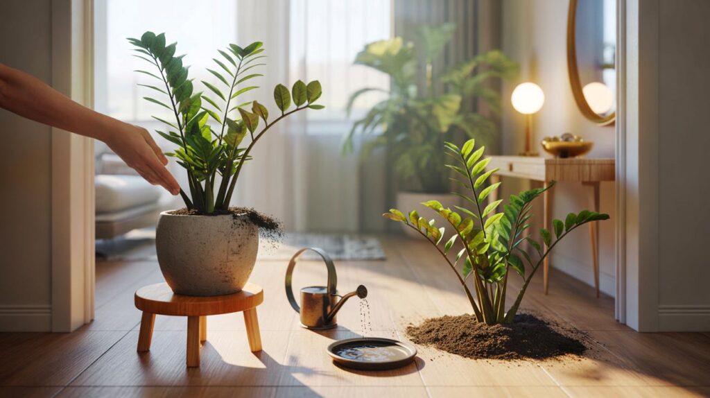 Você rega demais a zamioculca? 7 sinais ignorados e como fazer sua planta trazer prosperidade