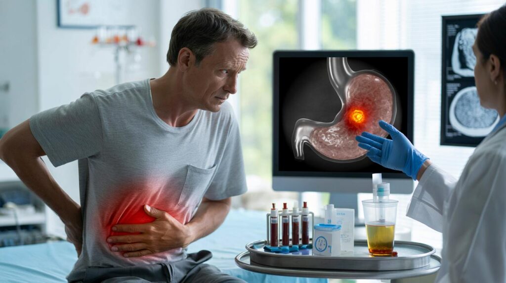 Você sente azia e cansaço há semanas? câncer de estômago: sinais urgentes e 5 exames que salvam