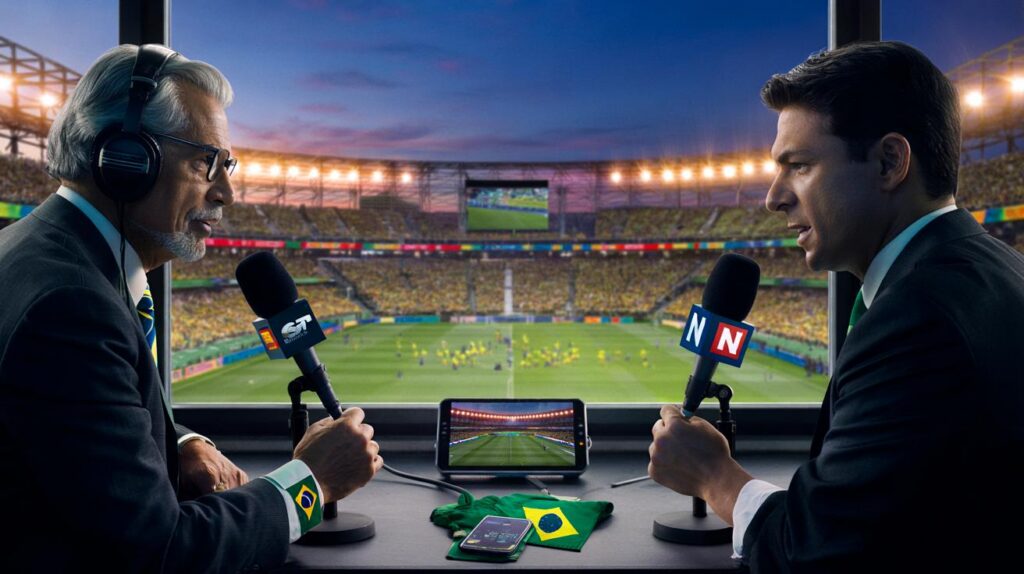 Você sente saudade do Galvão? SBT e N Sports vão mostrar 32 jogos da Copa 26 com Tiago Leifert