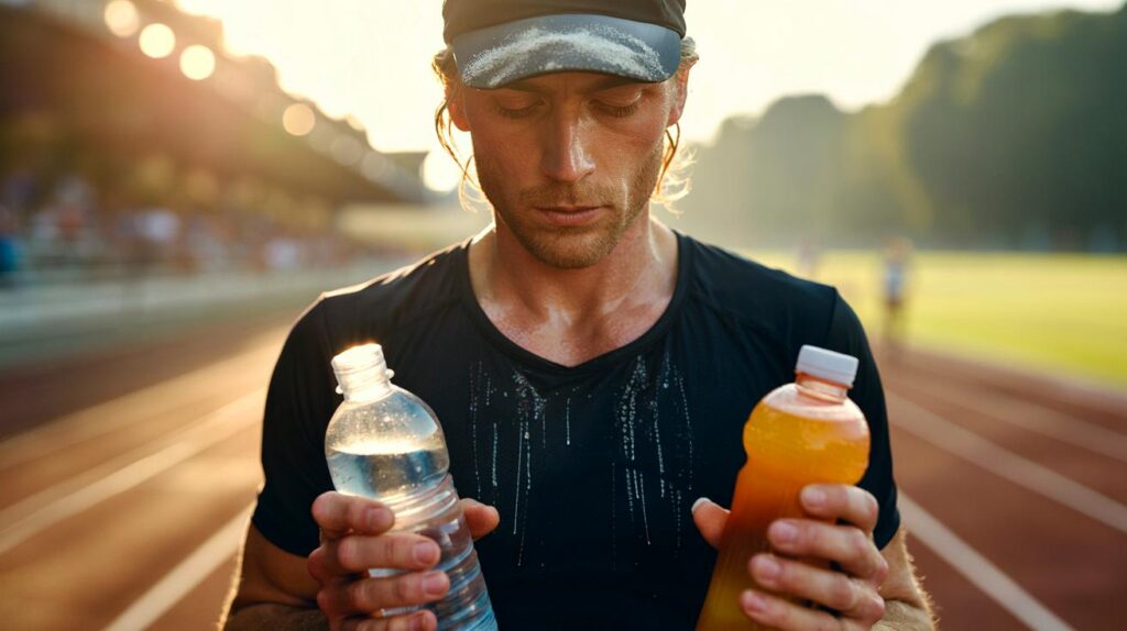 Você sua demais no treino? água ou eletrólitos: a resposta muda com o calor e os 45 minutos do treino