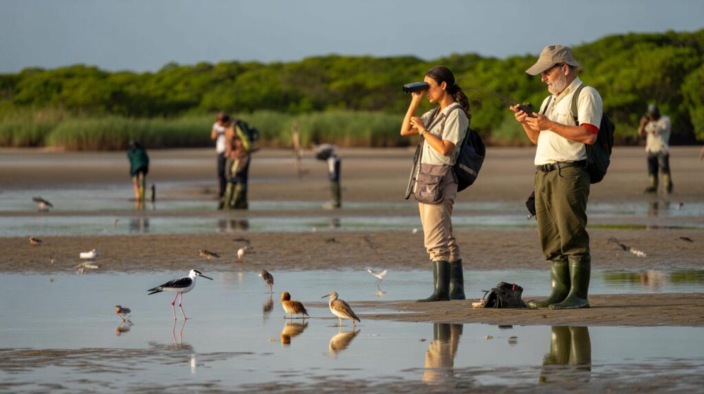 Você também conta? brasileiros lideram a maior contagem de aves limícolas: 445 pessoas, 139 espécies