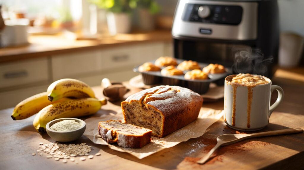Você tem 10 minutos e 3 bananas? Este bolo com aveia e canela pode mudar seu café da manhã