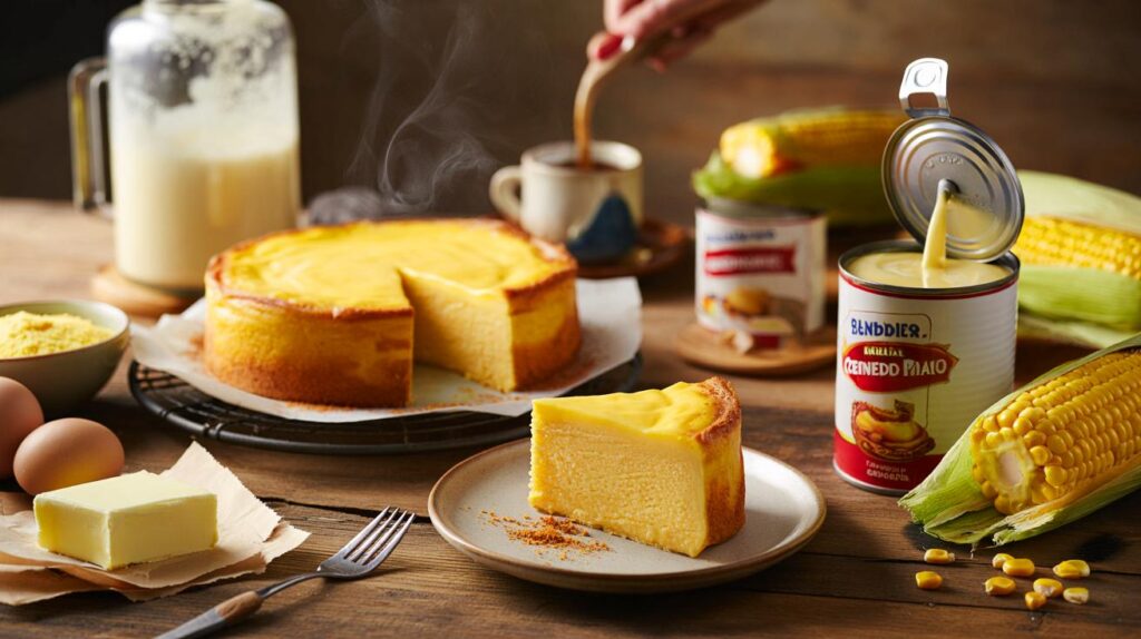 Você tem 2 latas de milho? 7 passos com leite condensado para um bolo cremoso por dentro agora