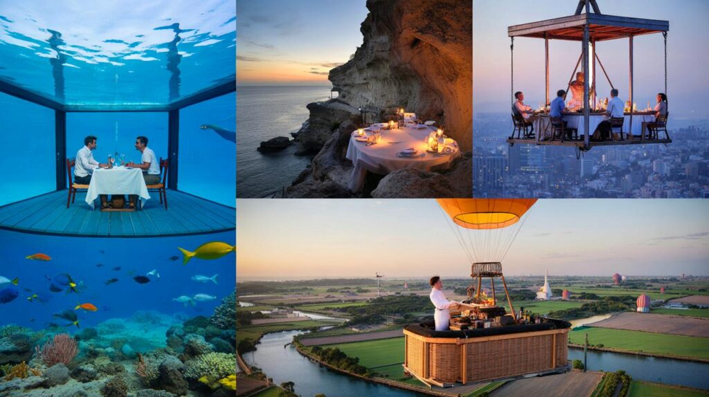 Você teria coragem de jantar aqui : 8 restaurantes em lugares absurdos que vão mexer com sua cabeça