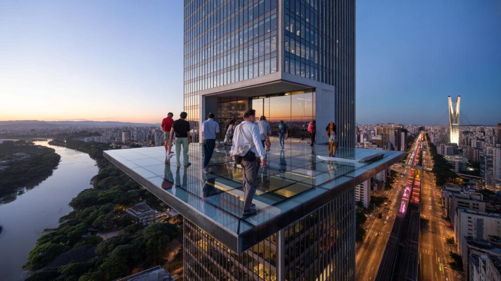 Você vai encarar 219 m e piso de vidro num projeto de R$ 3 bilhões? o mirante quer você lá