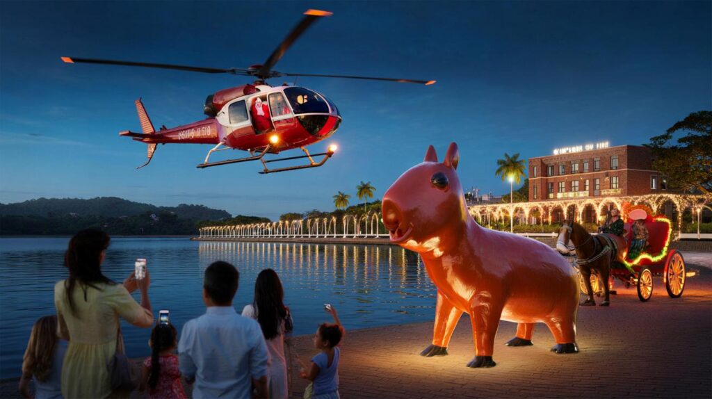 Você vai olhar para o céu quando Papai Noel chegar de helicóptero a Rio Preto e emocionar famílias