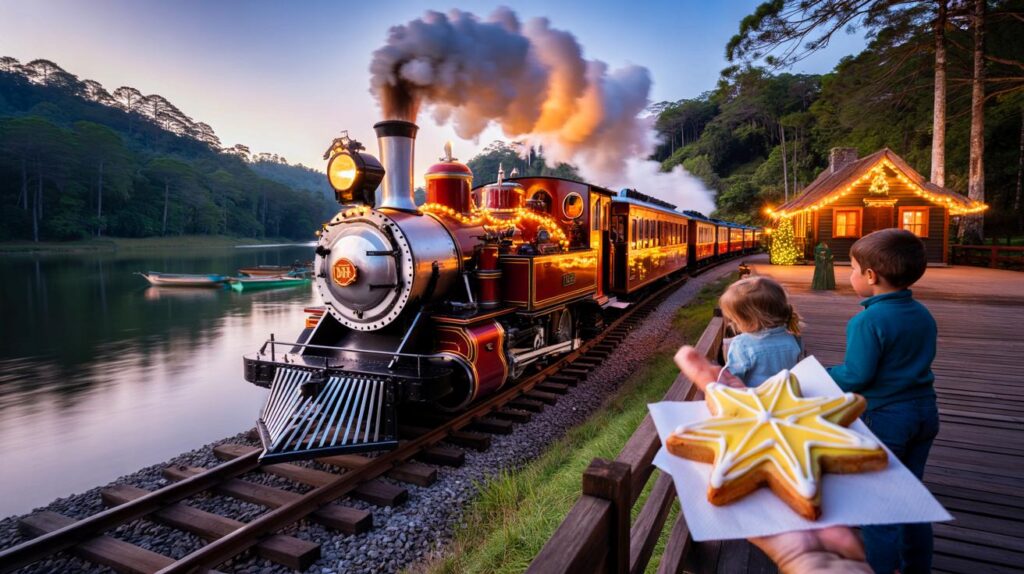 Você vai perder a chance? Maria Fumaça de 1920 iluminada e oficinas grátis no Parque Bambuí