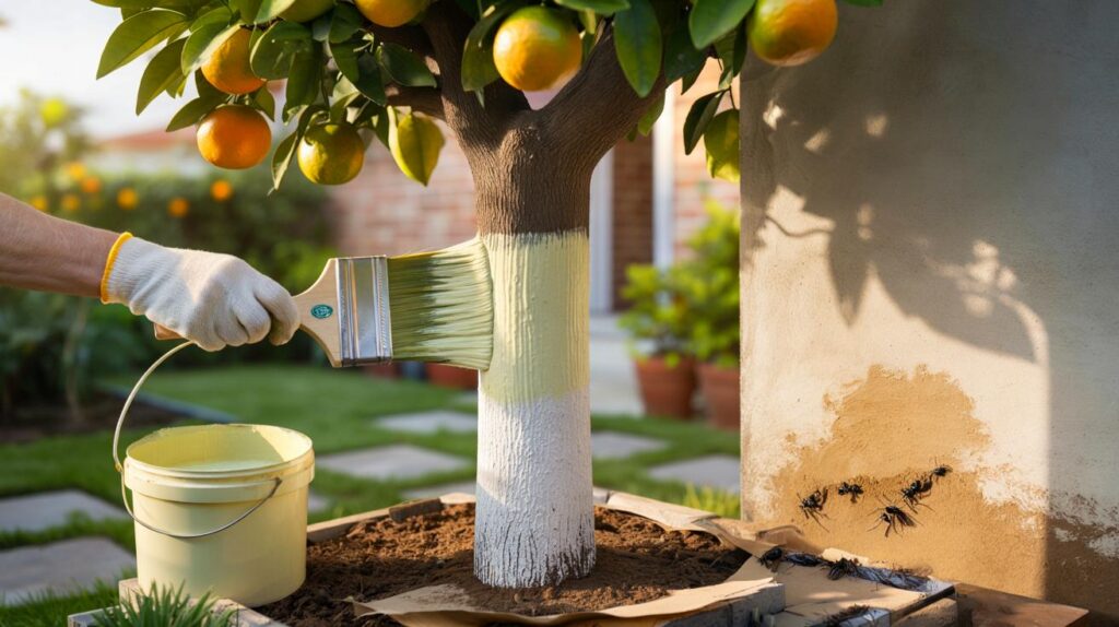 Você vai perder frutas no verão? 7 erros na cal do tronco que deixam seu pomar vulnerável agora