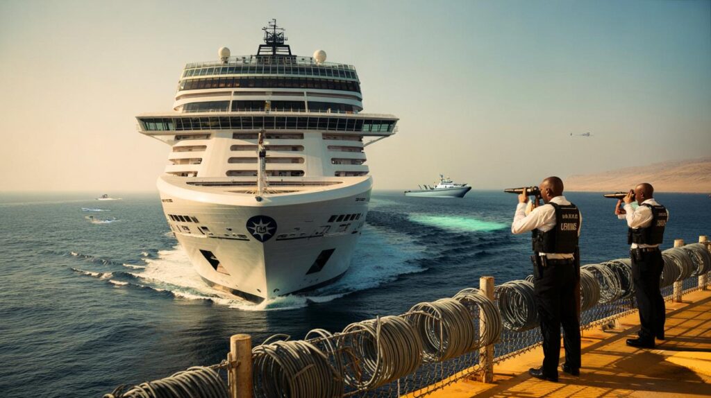 Você viajaria hoje: MSC Euribia exibe ‘guardas armados a bordo’ ao cruzar zona de piratas na Somália